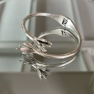 Silver, lucky brand, flower bracelet